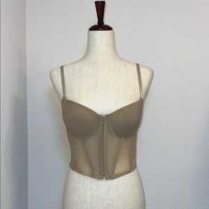Say What? Tan Structured Bra Intimates ‎      Size Large